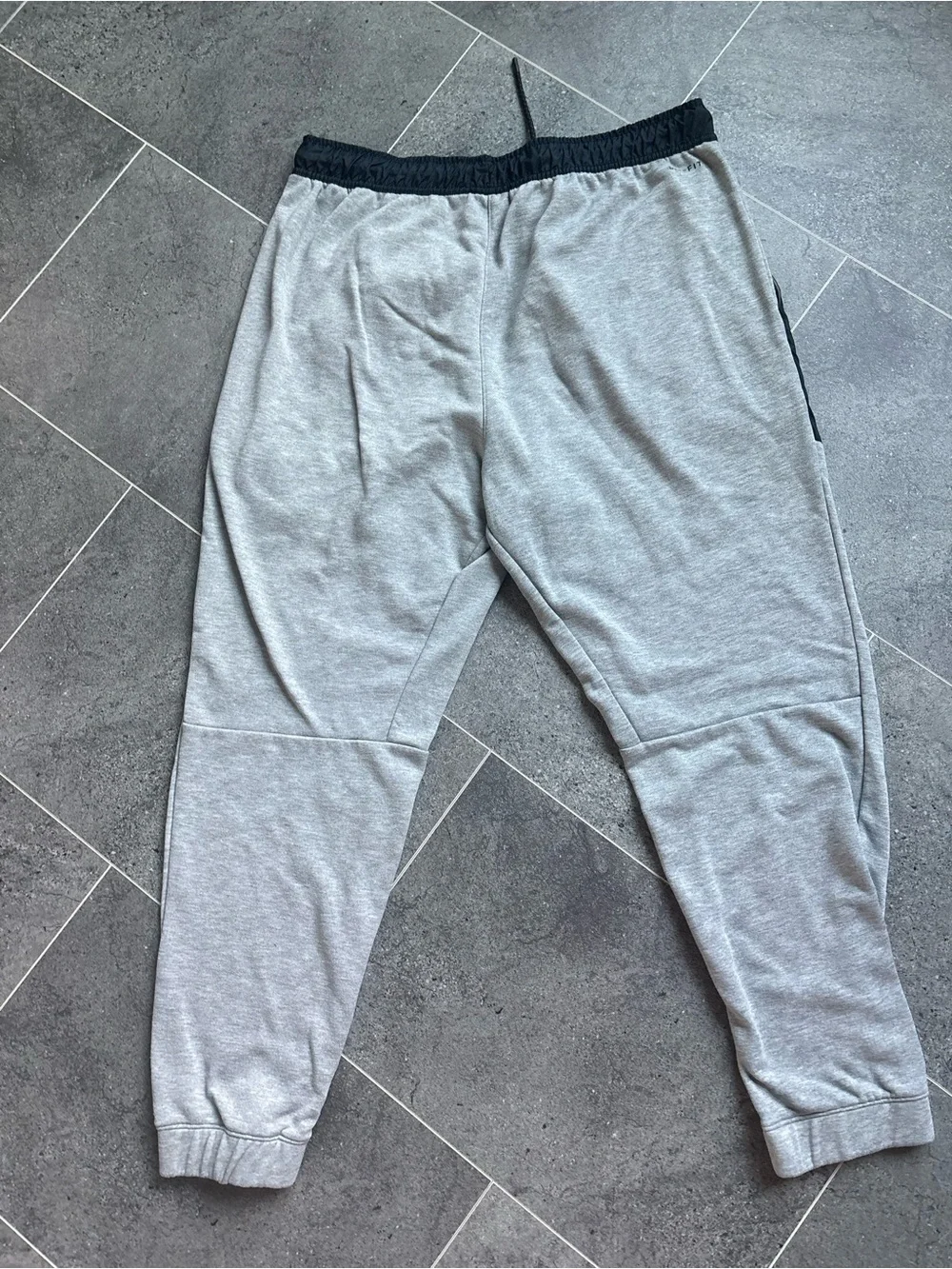 Men's Grey & Black Athletic Jogger Pants